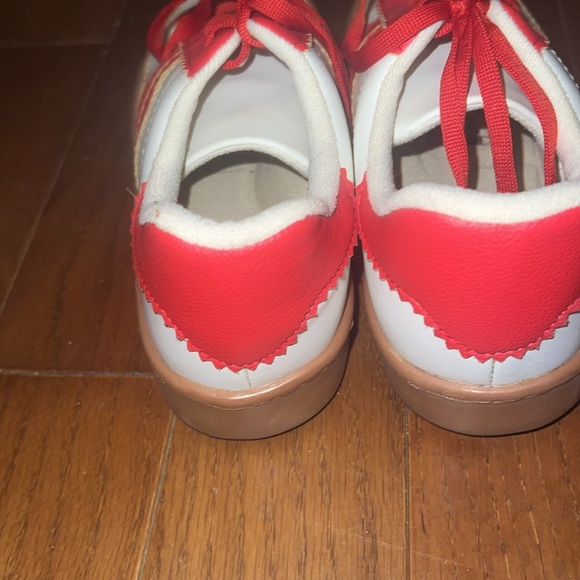 Miel Boutique Red/White/Tan Sneakers - Picture 5 of 7